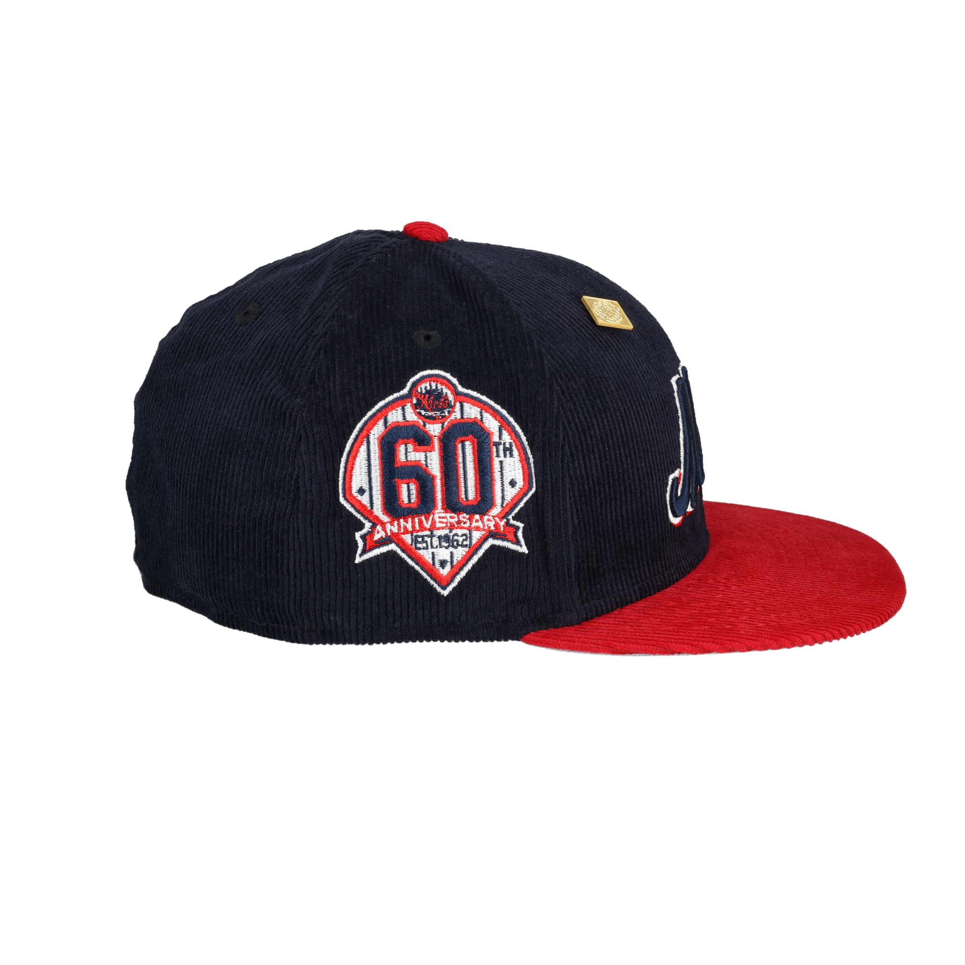 New York Mets Act Accordingly Collection 60th Anniversary Patch Fitted Hat