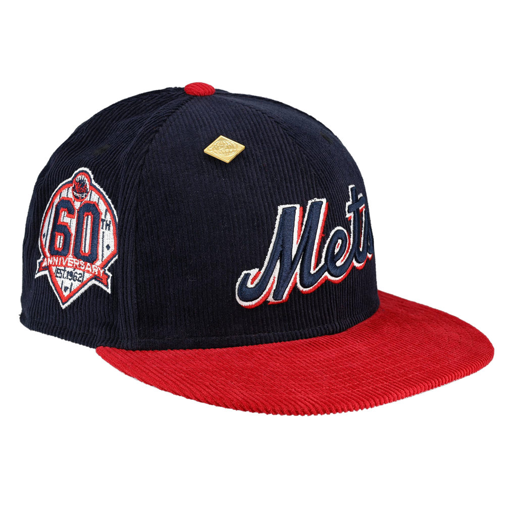 New York Mets Act Accordingly Collection 60th Anniversary Patch Fitted Hat