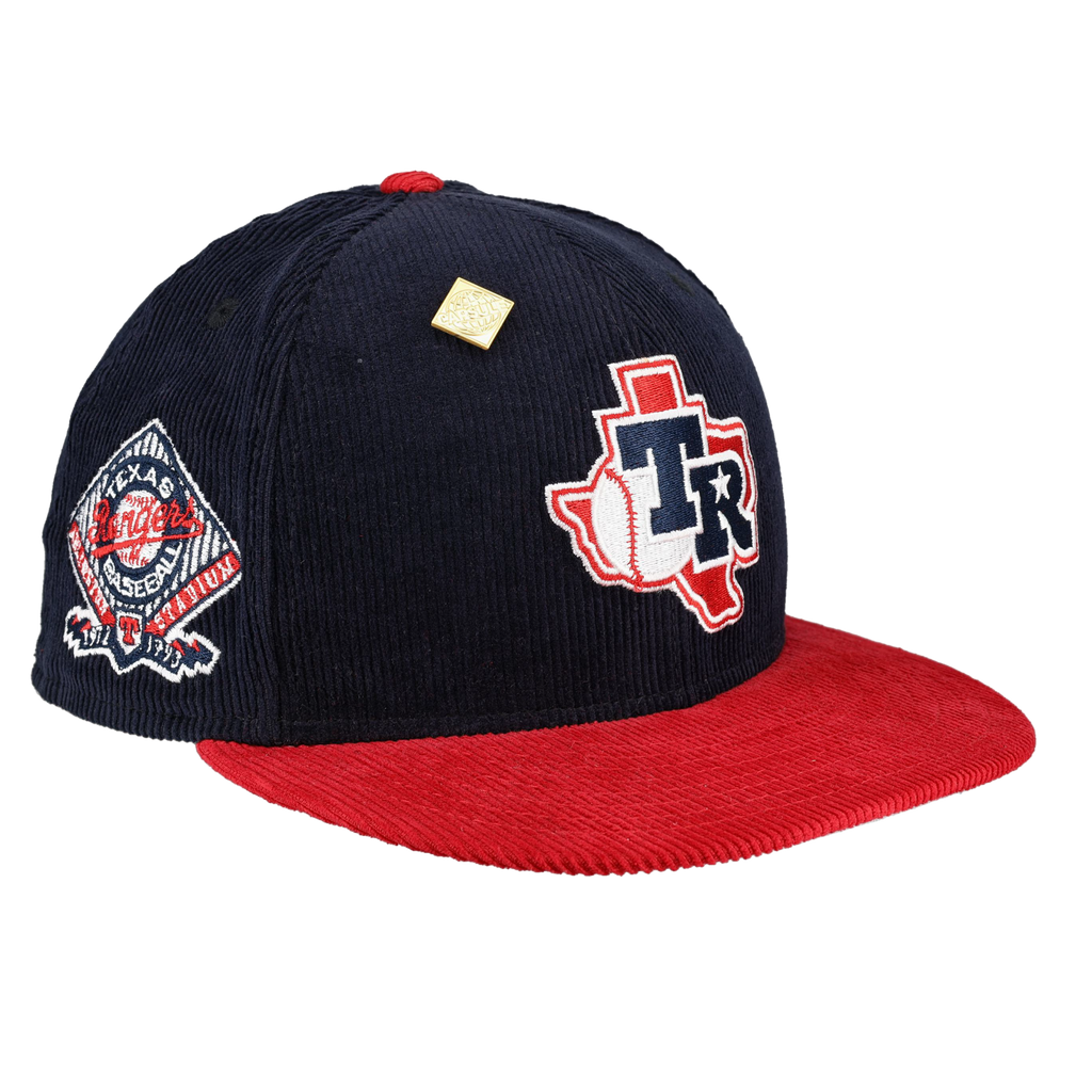 Texas Rangers Act Accordingly Collection Arlington Stadium Patch Fitted Hat