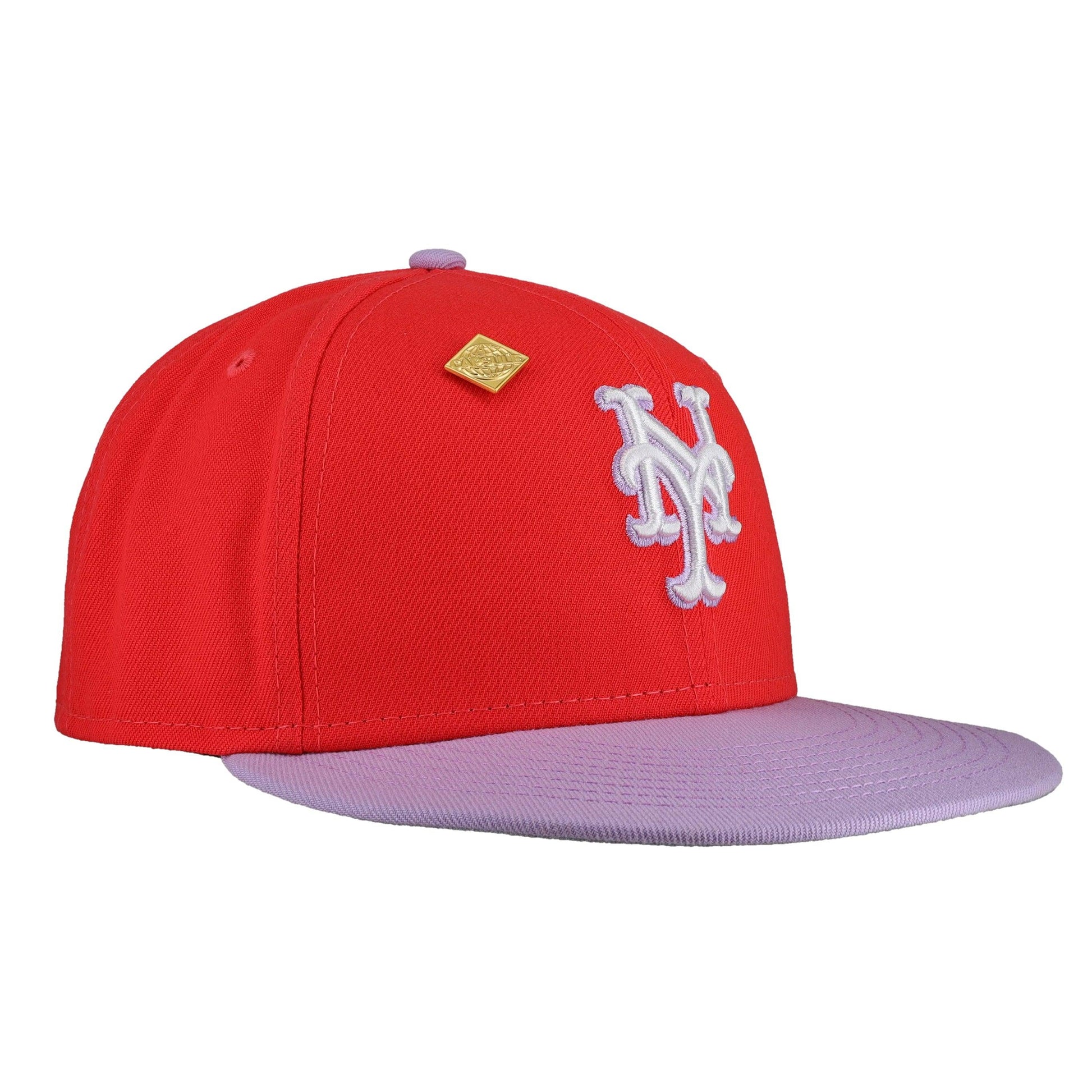 New York Mets Two-Tone Color Pack Red Cap 59Fifty Fitted Hat