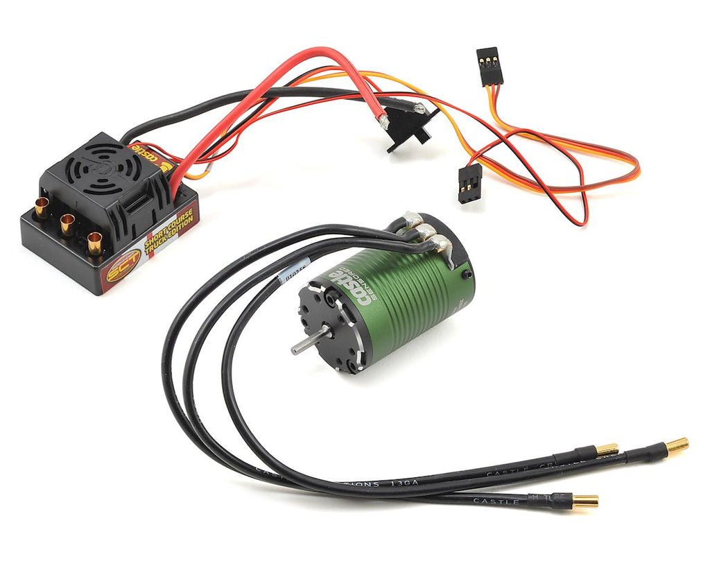 Castle Creations Sidewinder SCT Waterproof Sensored Brushless ESC + Motor Combo for 1/10 SCT