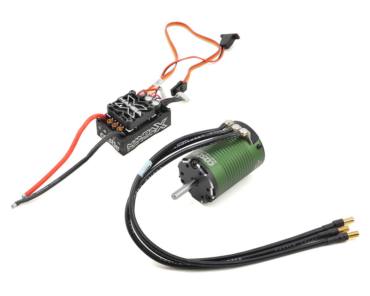 Castle Creations Mamba X SCT Waterproof ESC + 1410-3800kV Sensored Brushless Motor Combo (5mm Shaft) for 1/10 SCT