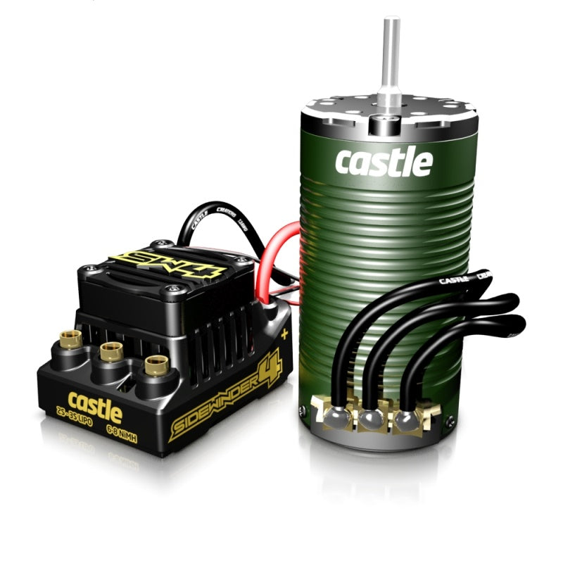 Castle Creations Sidewinder SW4 Waterproof 1/10 ESC Motor Combo 1415 2400kV MT Edition