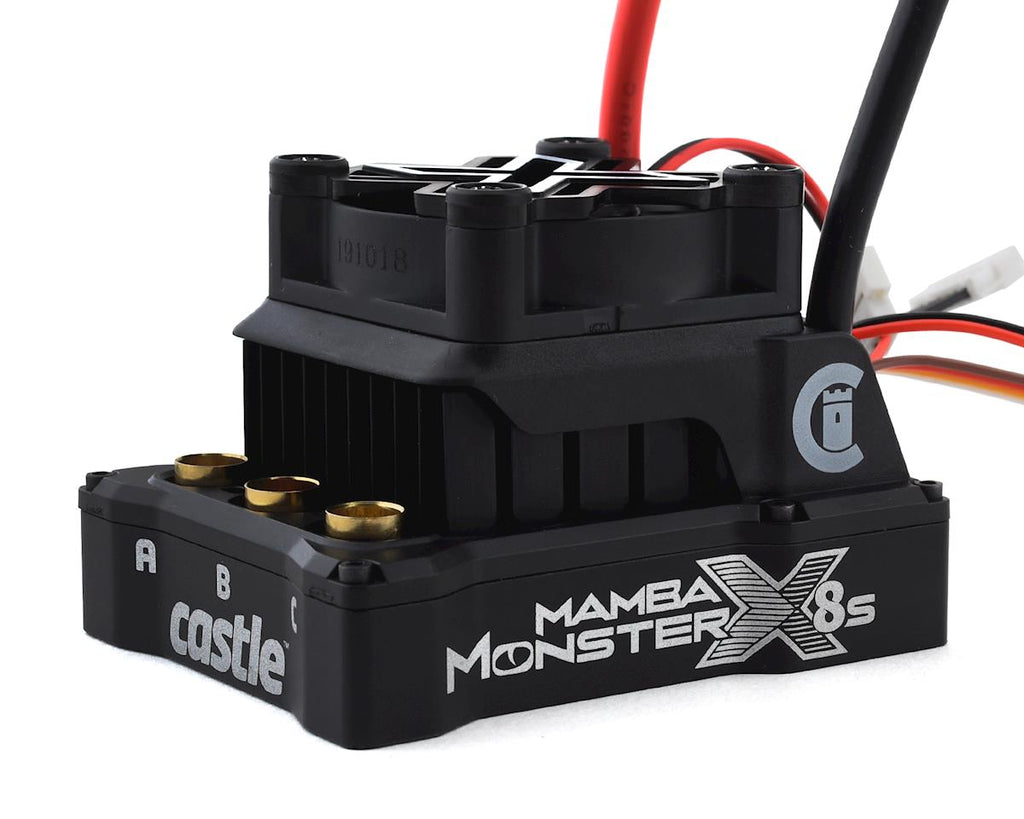 Castle Creations Mamba Monster X 8S Waterproof Sensored Brushless ESC for 1/6 Scale RC