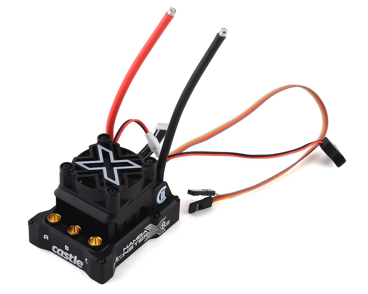 Castle Creations Mamba Monster X 8S Waterproof Sensored Brushless ESC for 1/6 Scale RC