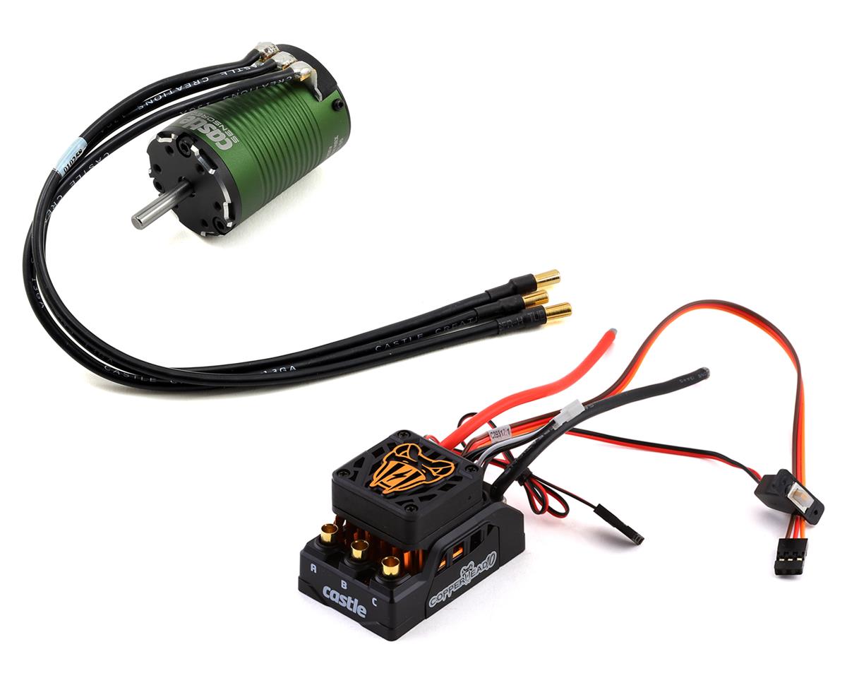 Castle Creations Copperhead 10 Waterproof 1/10 Sensored Combo 1410 3800Kv 5mm Shaft SCT Edition