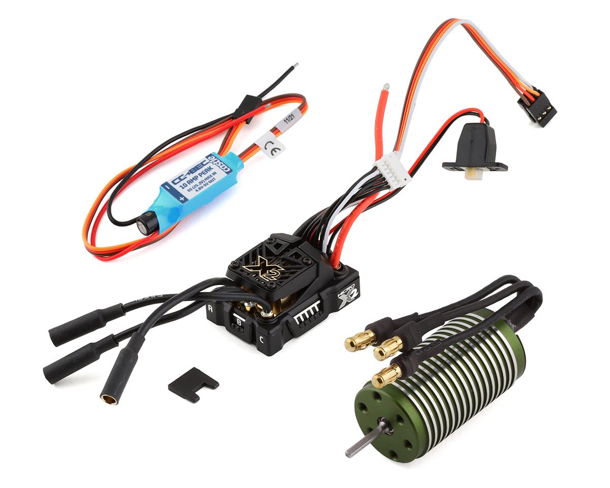 Castle Creations Mamba Micro X2 16.8V Waterproof Sensored ESC + 0808-5300kV Brushless Motor Combo for 1/18 Scale