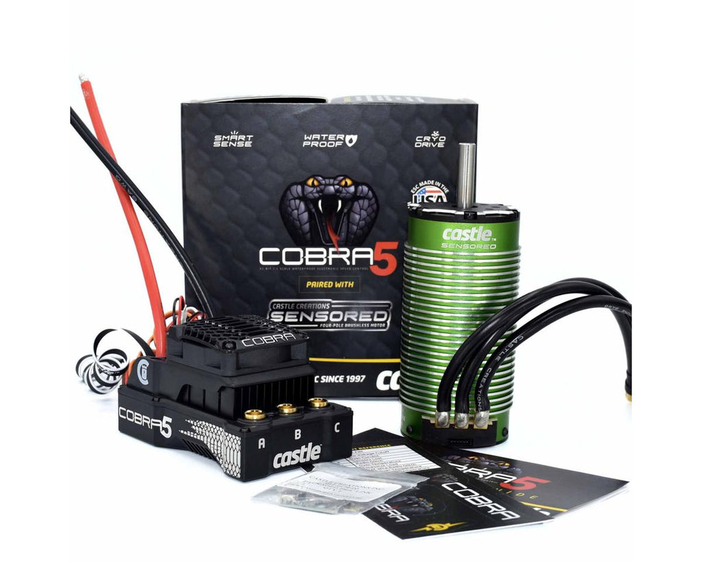 Castle Creations Cobra 5 8S ESC + 2028-800KV Brushless Motor Combo