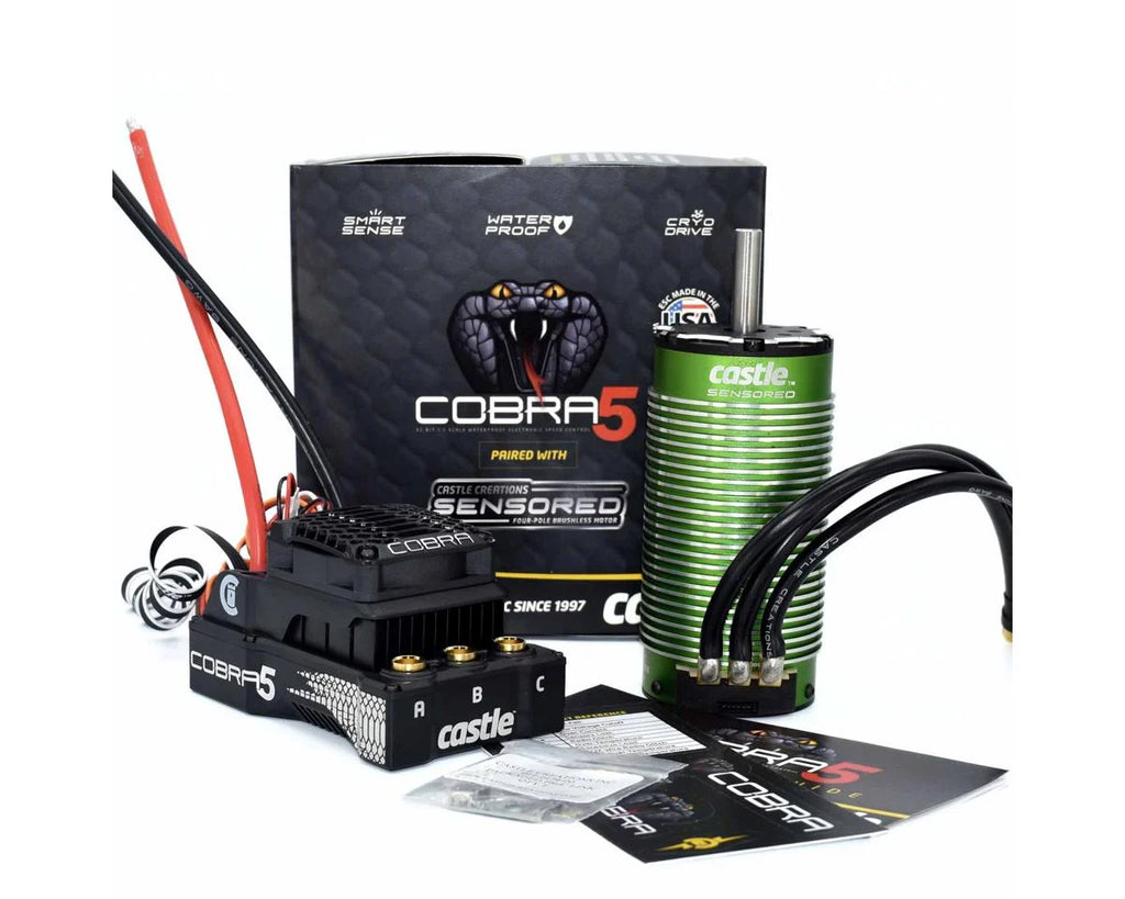 Castle Creations Cobra 5 8S ESC + 2028-1100KV Brushless Motor Combo