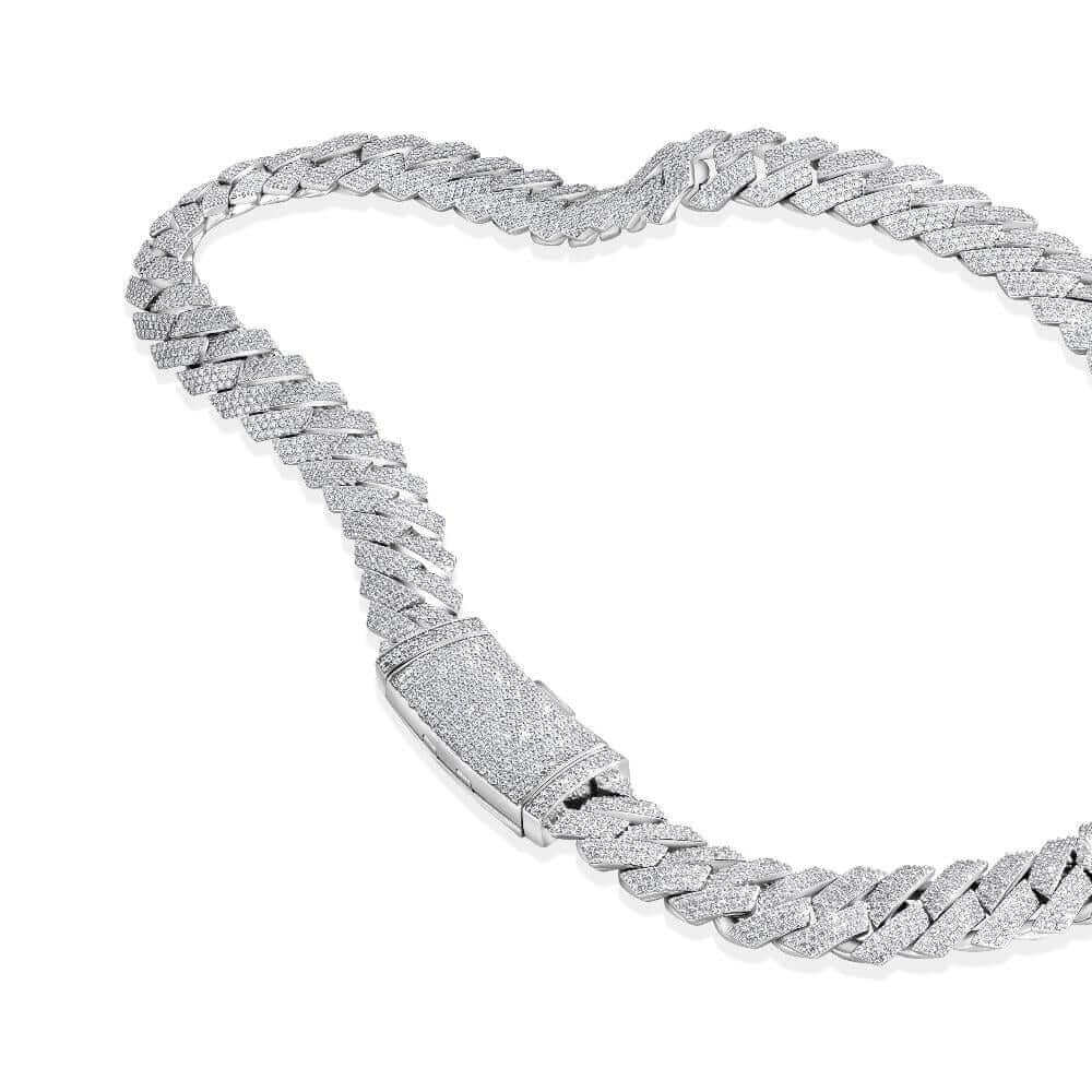Iced Out Cuban Link Chain | 925 Silver & Moissanite