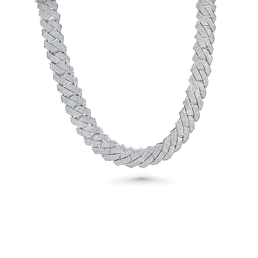 Iced Out Cuban Link Chain | 925 Silver & Moissanite