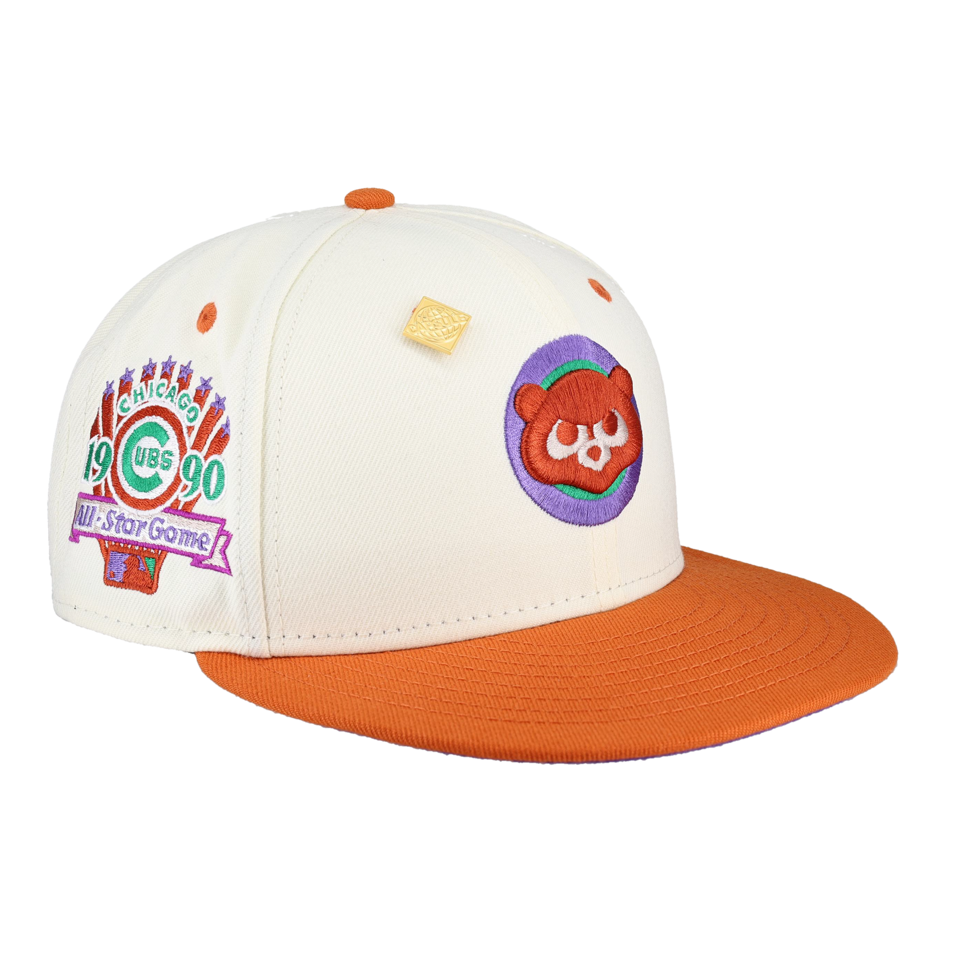 Chicago Cubs Chrome 1990 All Star Game Patch 59Fifty Fitted Hat