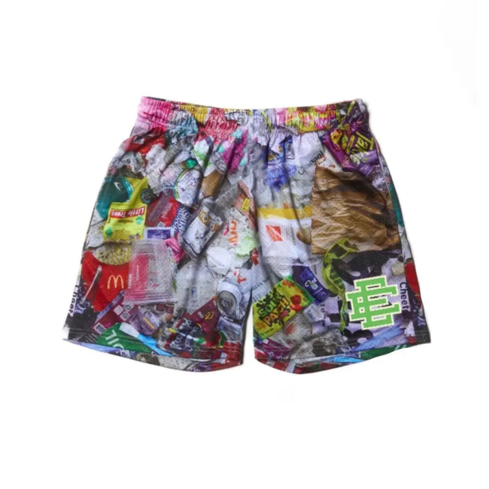 Eric Emanuel x Asspizza EE Garbage Mesh Shorts Multicolor