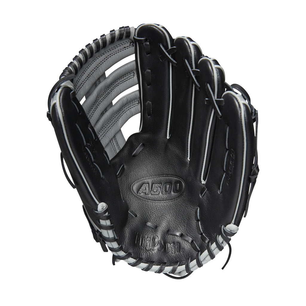 Wilson A500 12.5" Black/Grey/Tropical Blue Right Hand Throw Baseball Glove