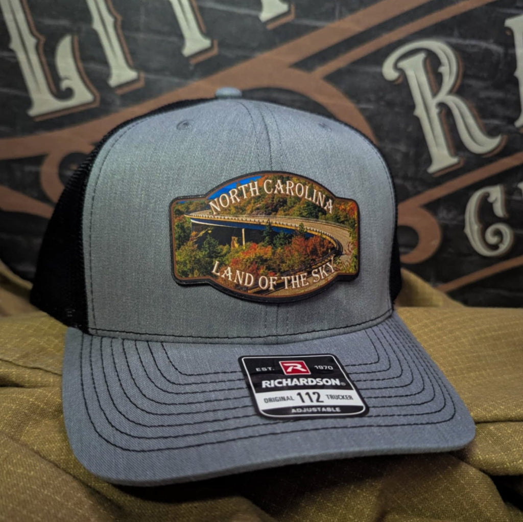 Land of the Sky Leather Patch Hat North Carolina