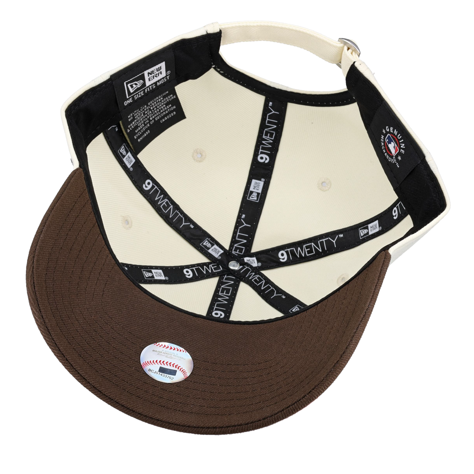 New York Yankees New Era 9Twenty Adjustable Hat (Chrome/Walnut)