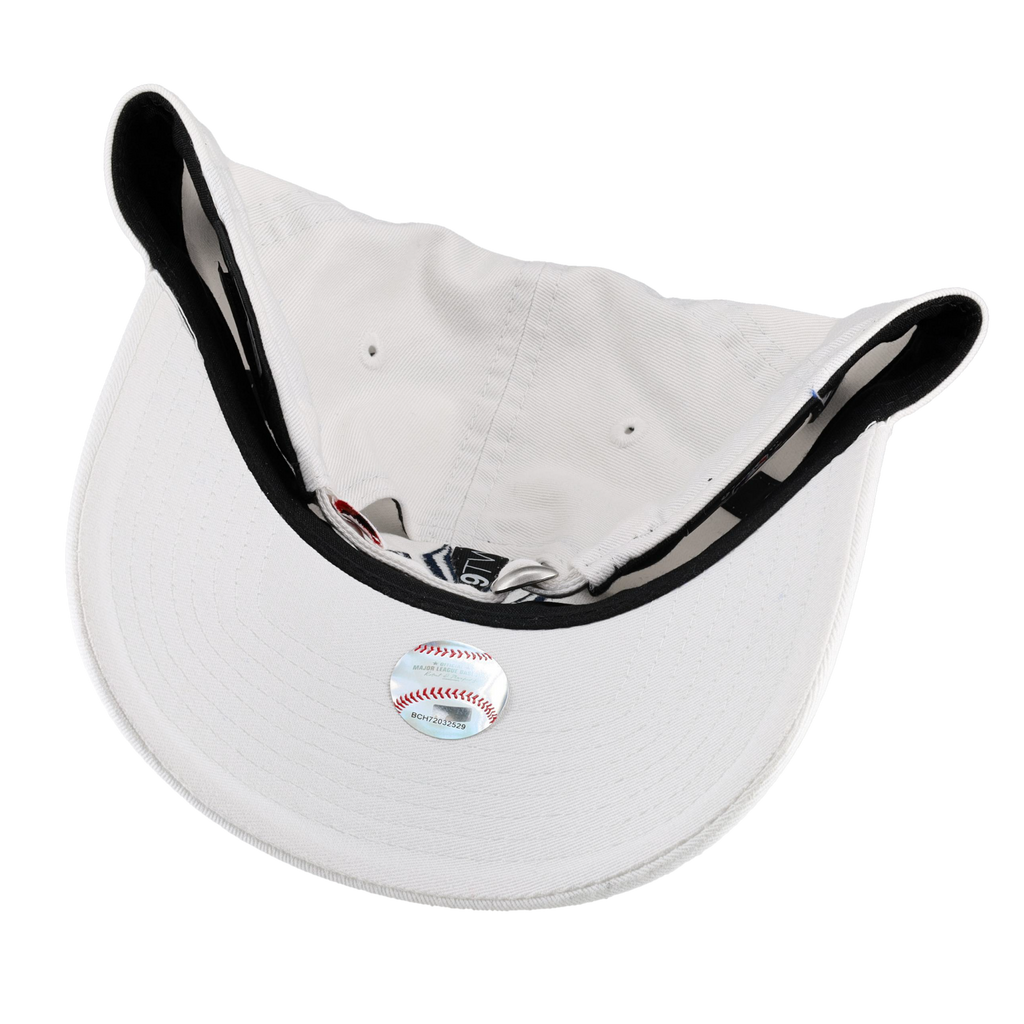 New York Yankees New Era 9Twenty Adjustable Hat (White Navy)