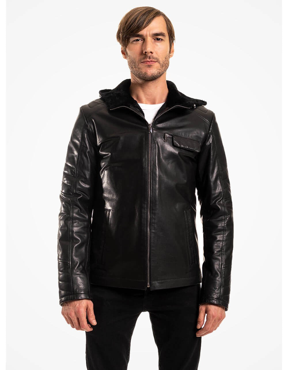 Black Leather Jacket For Men