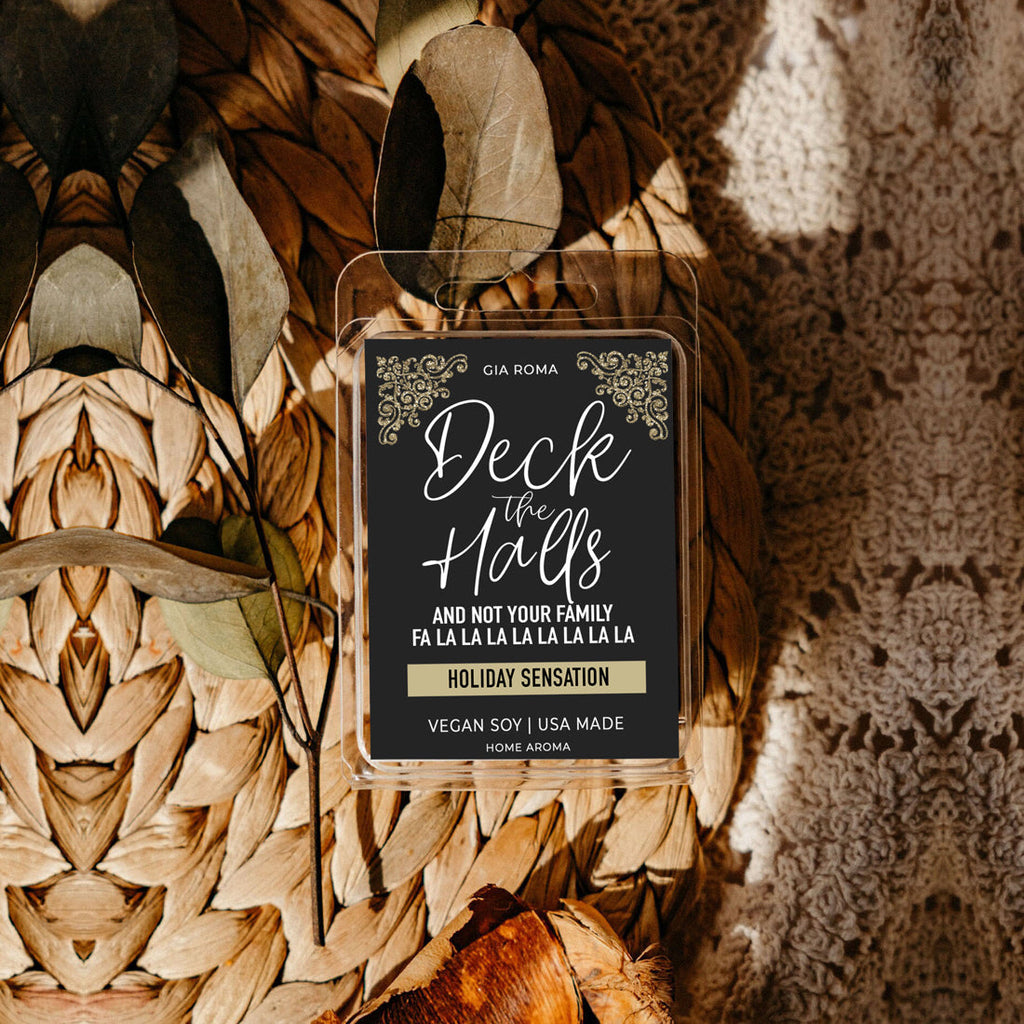 Holiday Sensation Scented Soy Candle Festive Citrus Spice Sweet Herbal Notes Holiday Home Fragrance