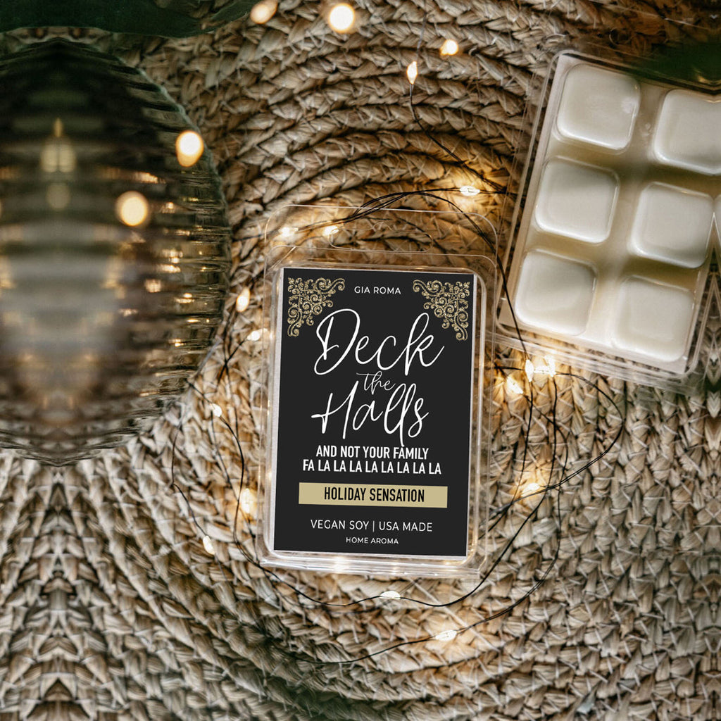 Holiday Sensation Scented Soy Candle Festive Citrus Spice Sweet Herbal Notes Holiday Home Fragrance