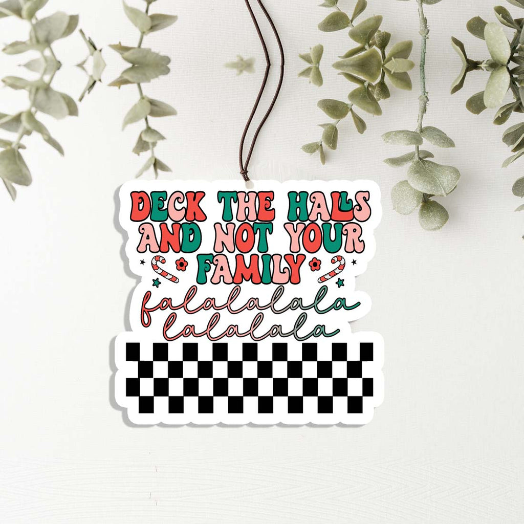 Deck The Halls Hanging Air Freshener Pack Holiday Scented Car Home Office Christmas Decor