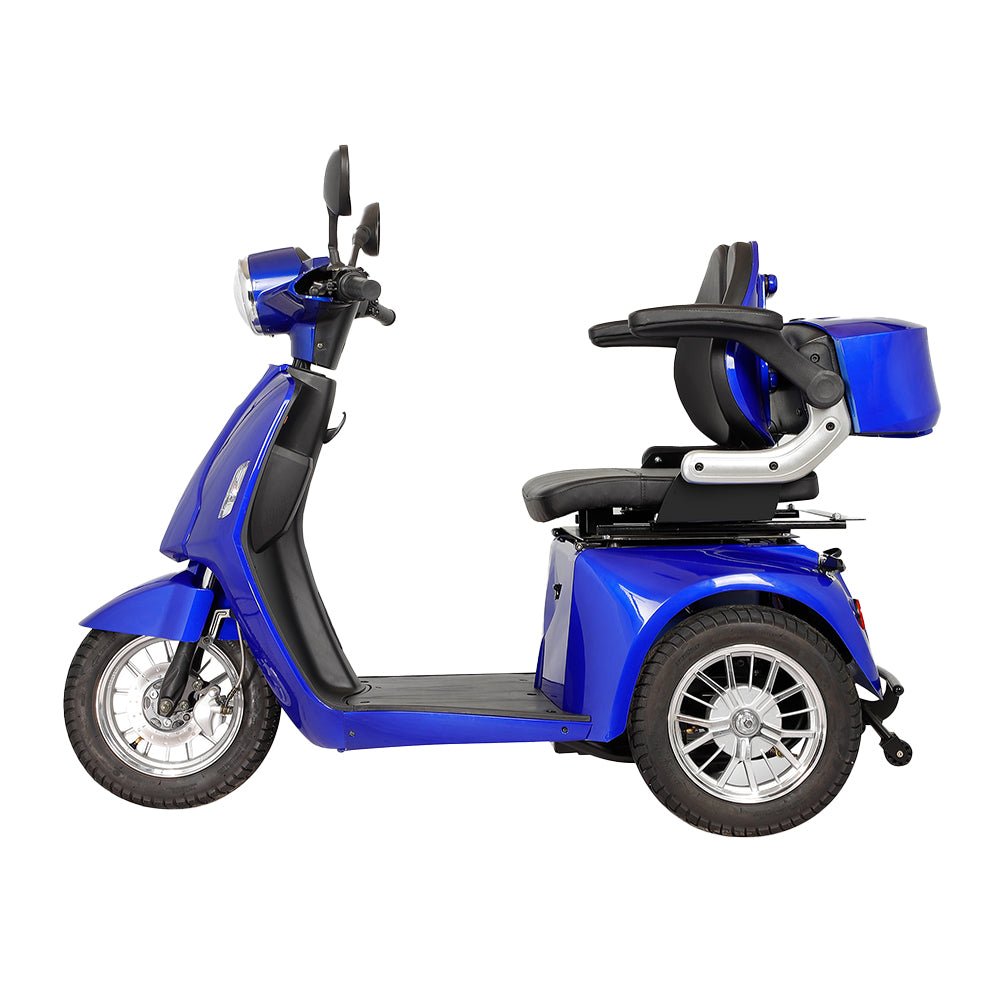 Zvg Deluxe 800W 60V/20AH 3-Wheel Electric Medical Handicap Motorized Mobility Power Scooter, 350LBS (SAK95137)