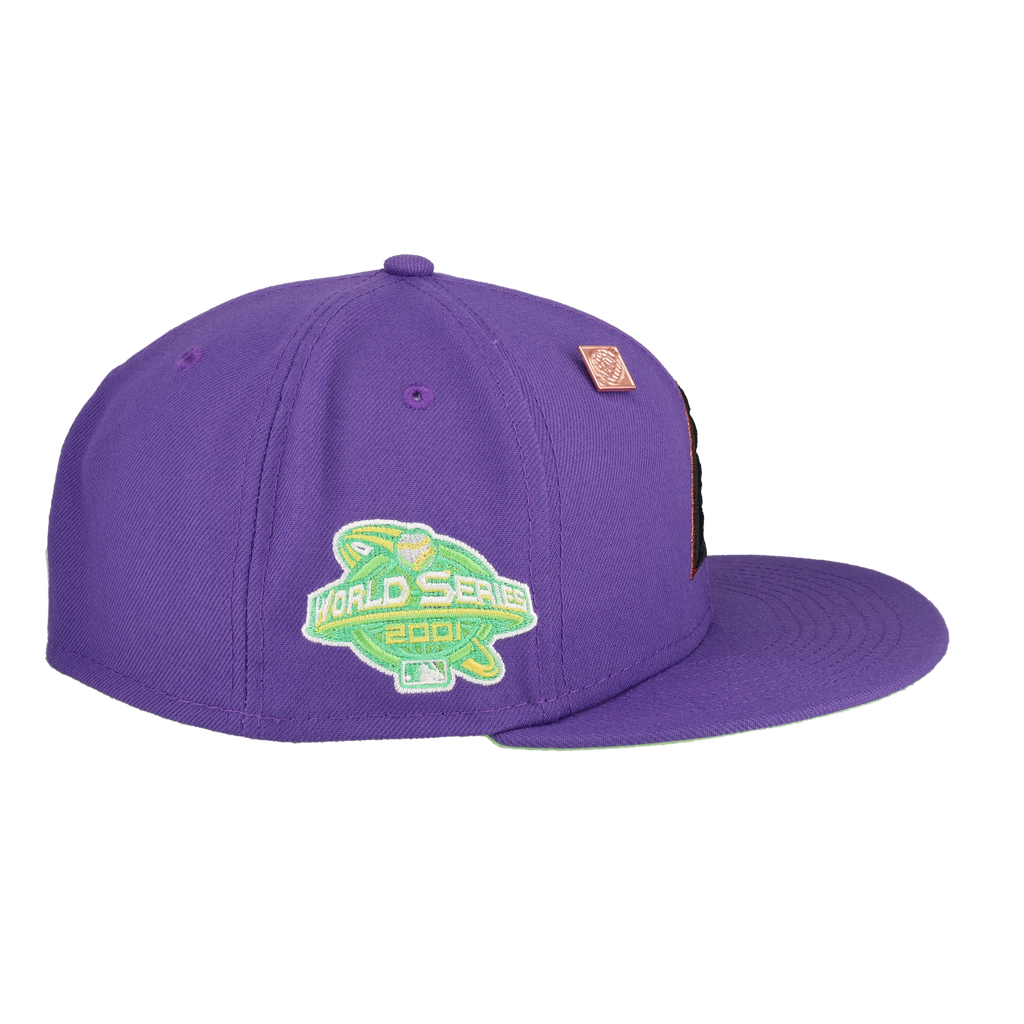 Arizona Diamondbacks Citrus Pop 2001 World Series Patch Fitted Hat