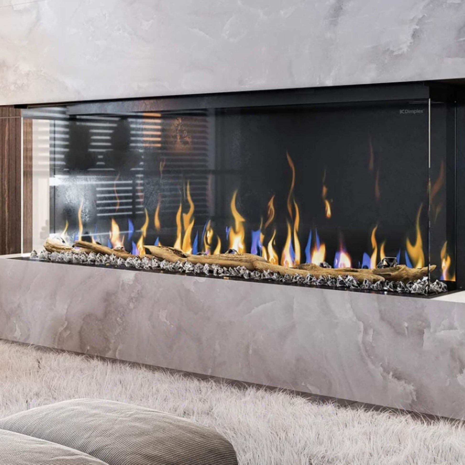 Dimplex IgniteXL Bold 60-Inch Built-In Linear Modern Electric Fireplace With Multi Colored Flames [XLF6017-XD] (SAK90413)