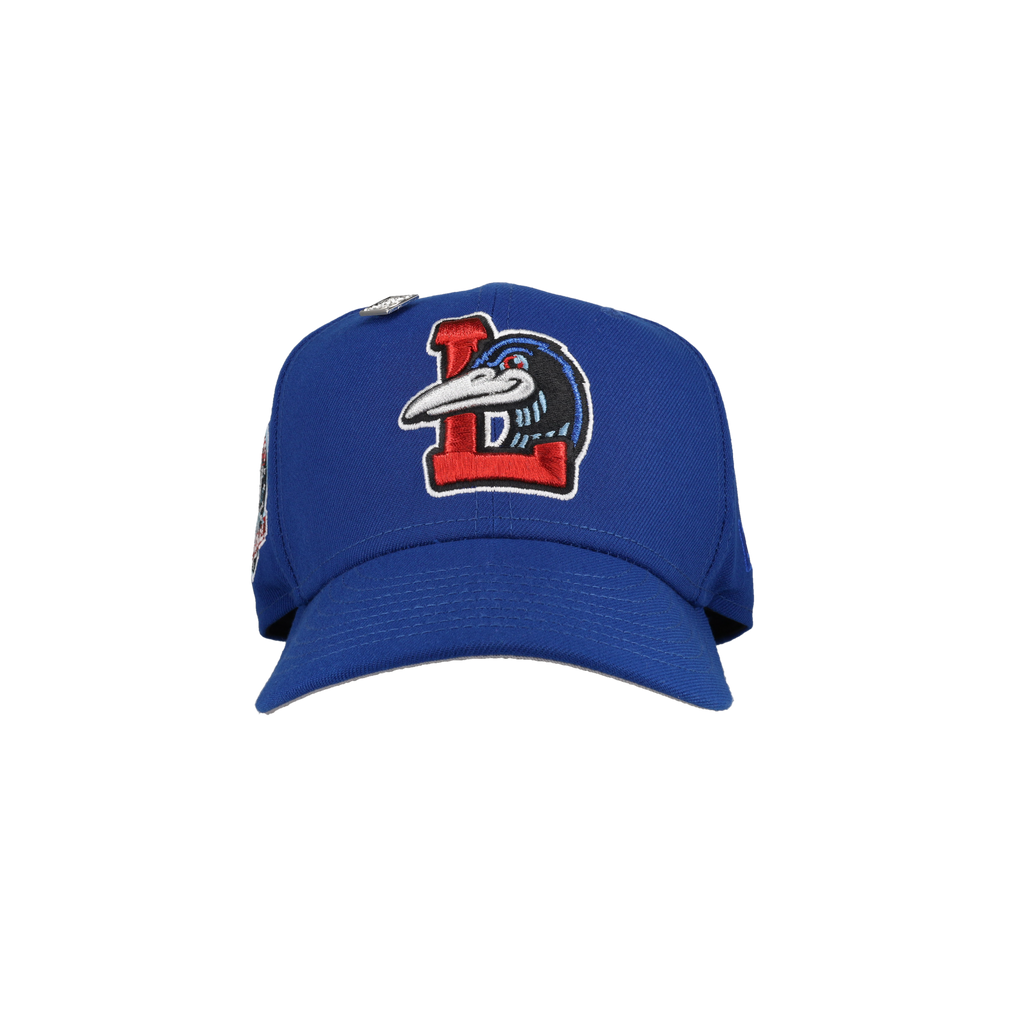 Great Lakes Loons Blue 60th Anniversary Patch 59Fifty Fitted Hat