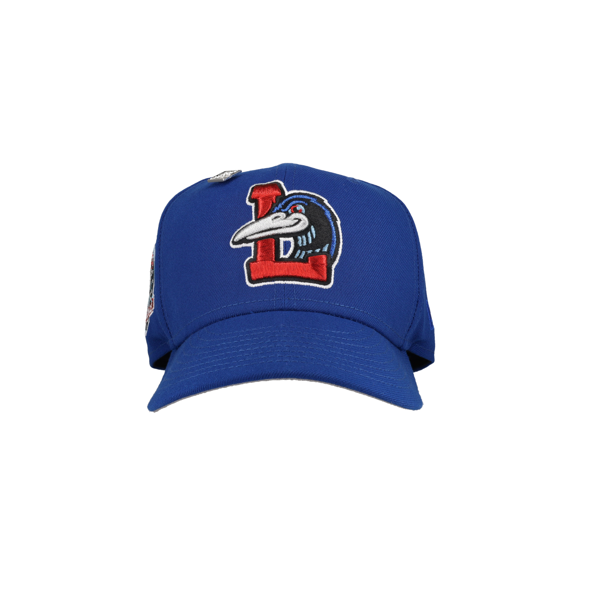 Great Lakes Loons Blue 60th Anniversary Patch 59Fifty Fitted Hat