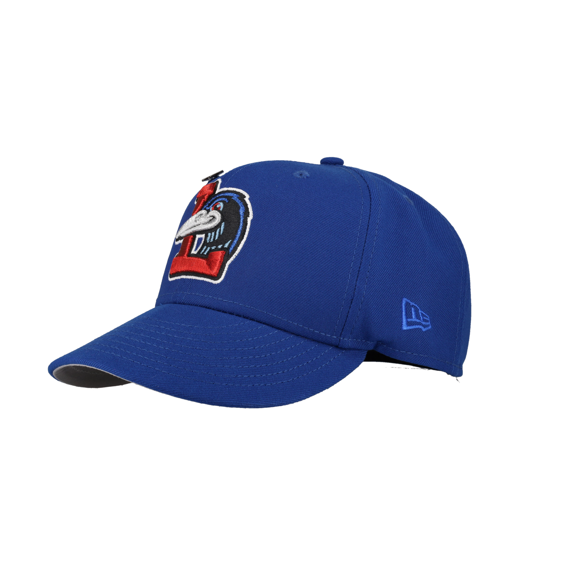 Great Lakes Loons Blue 60th Anniversary Patch 59Fifty Fitted Hat