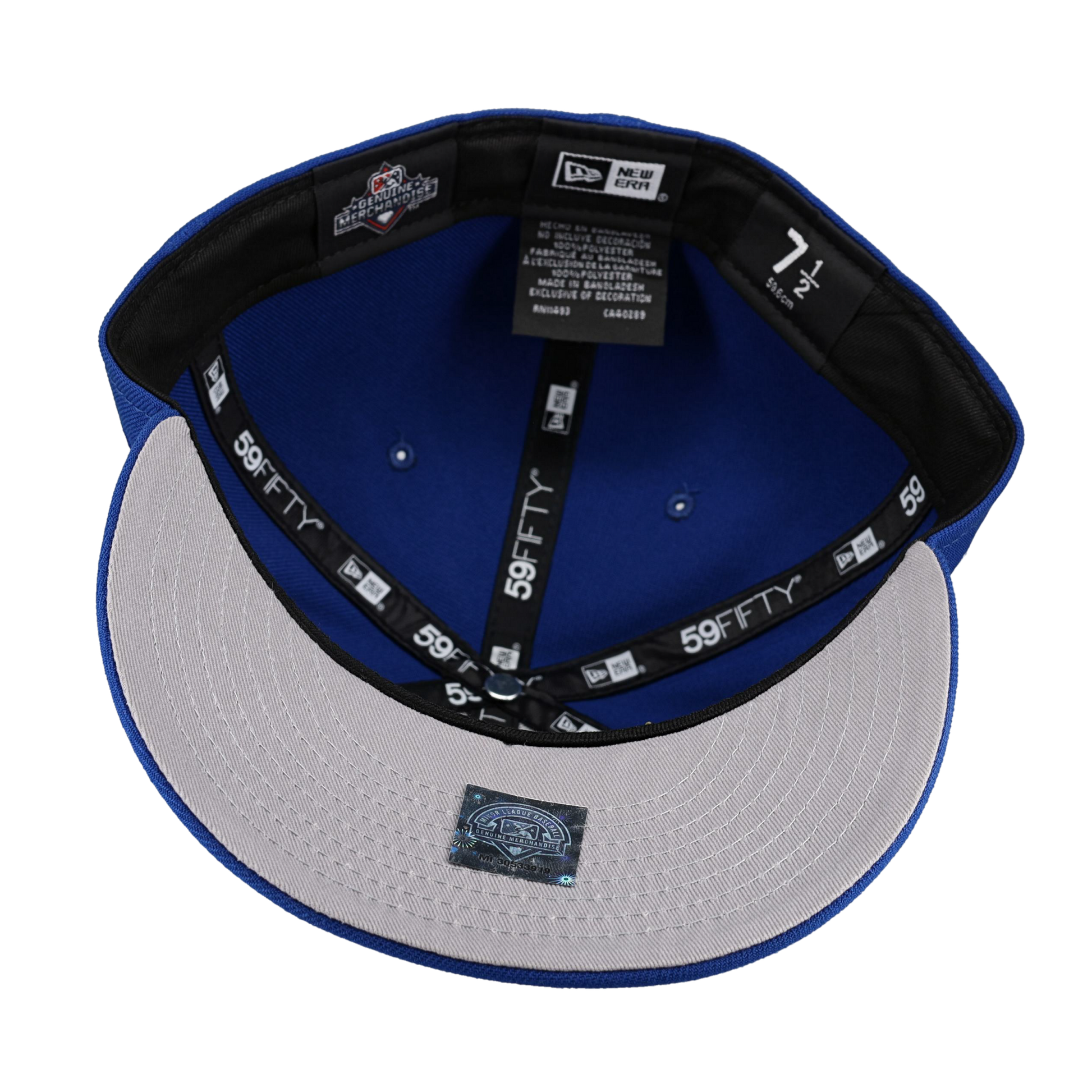 Great Lakes Loons Blue 60th Anniversary Patch 59Fifty Fitted Hat