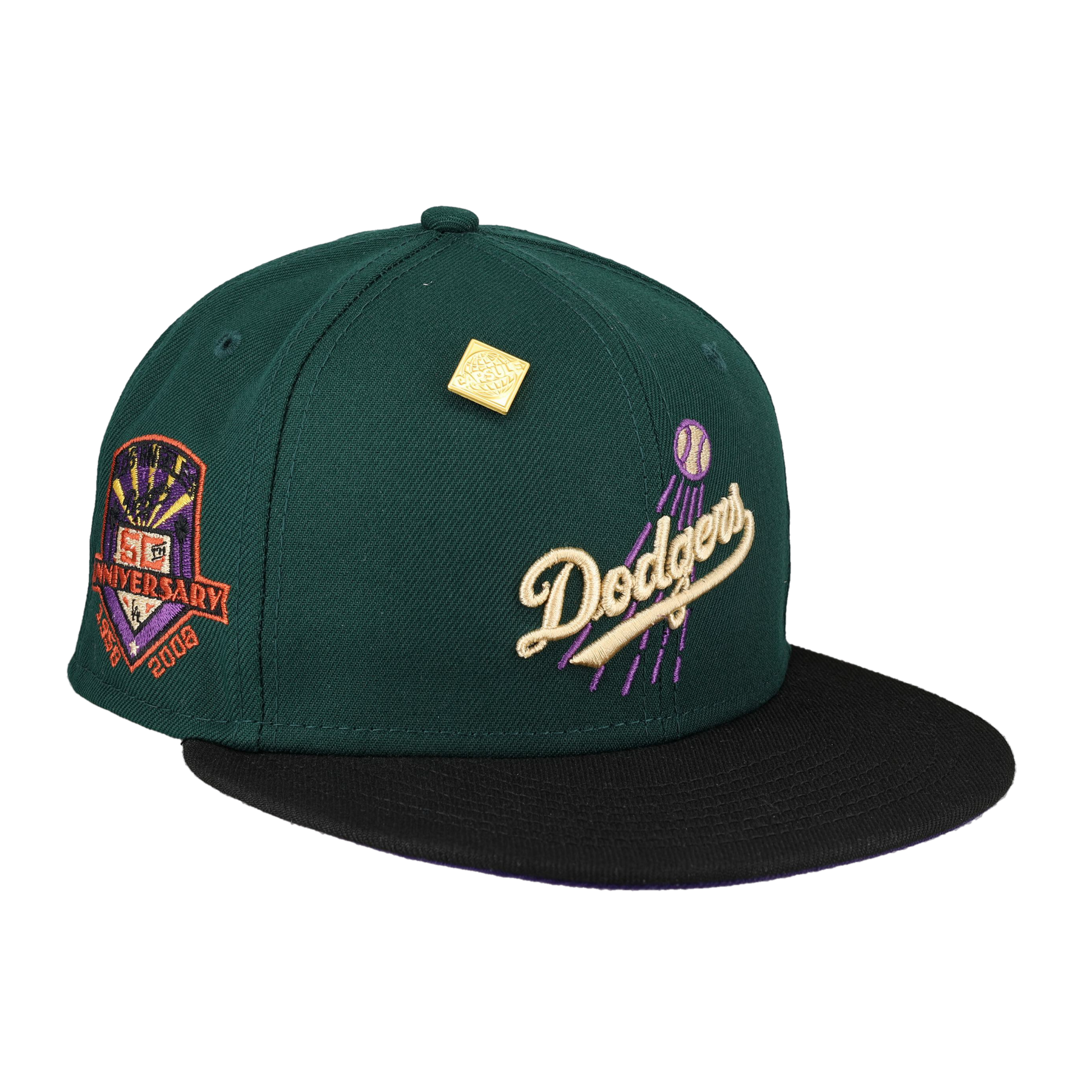 Brooklyn Dodgers Green Bark Collection 50th Anniversary Fitted Hat