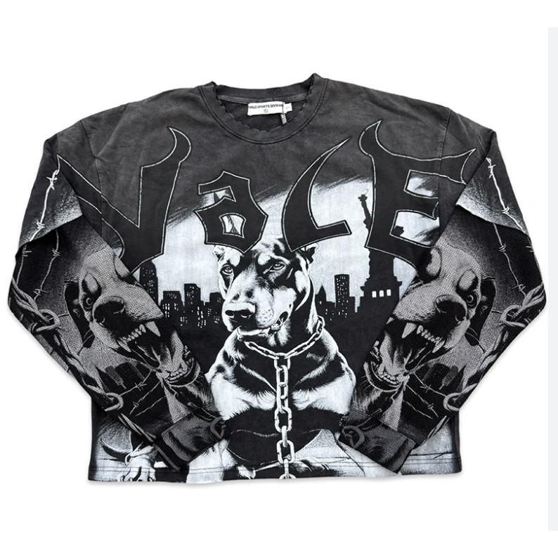 Vale Forever Monochrome Long Sleeve Tee Black