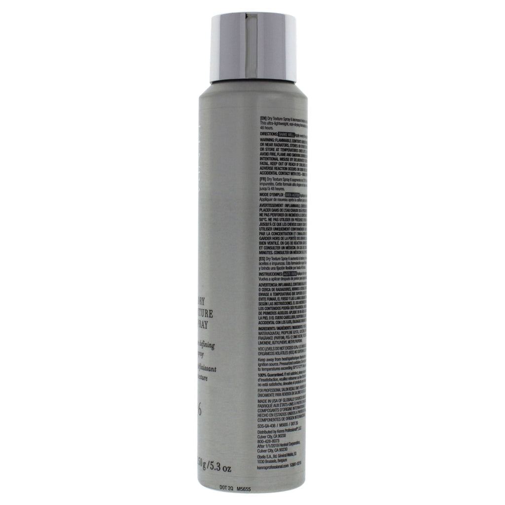 Platinum Dry Texture Spray - 6 by Kenra for Unisex - 5.3 oz Hairspray