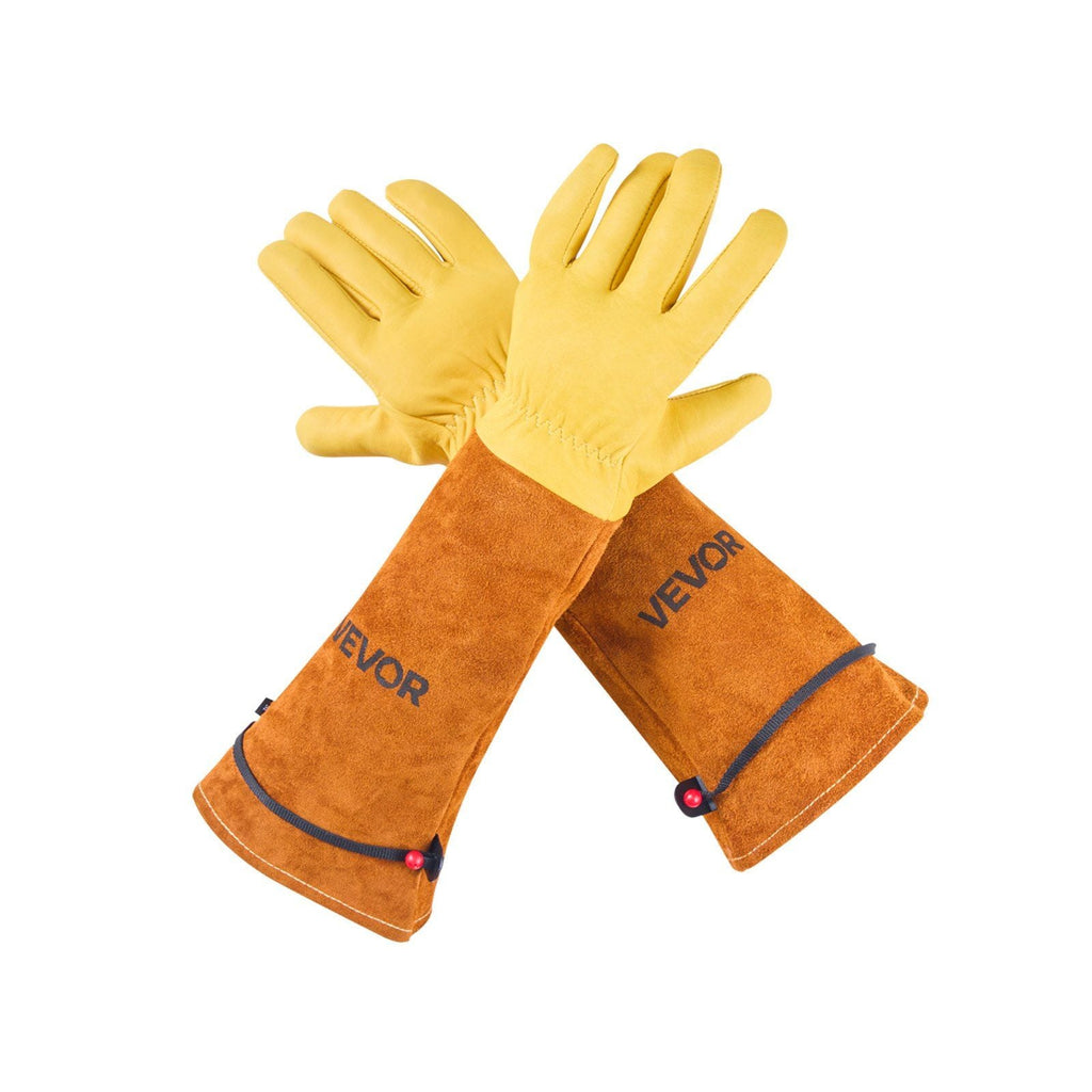 Gardening Gloves Thorn Proof Long Leather Rose Pruning Gloves for Men & Women