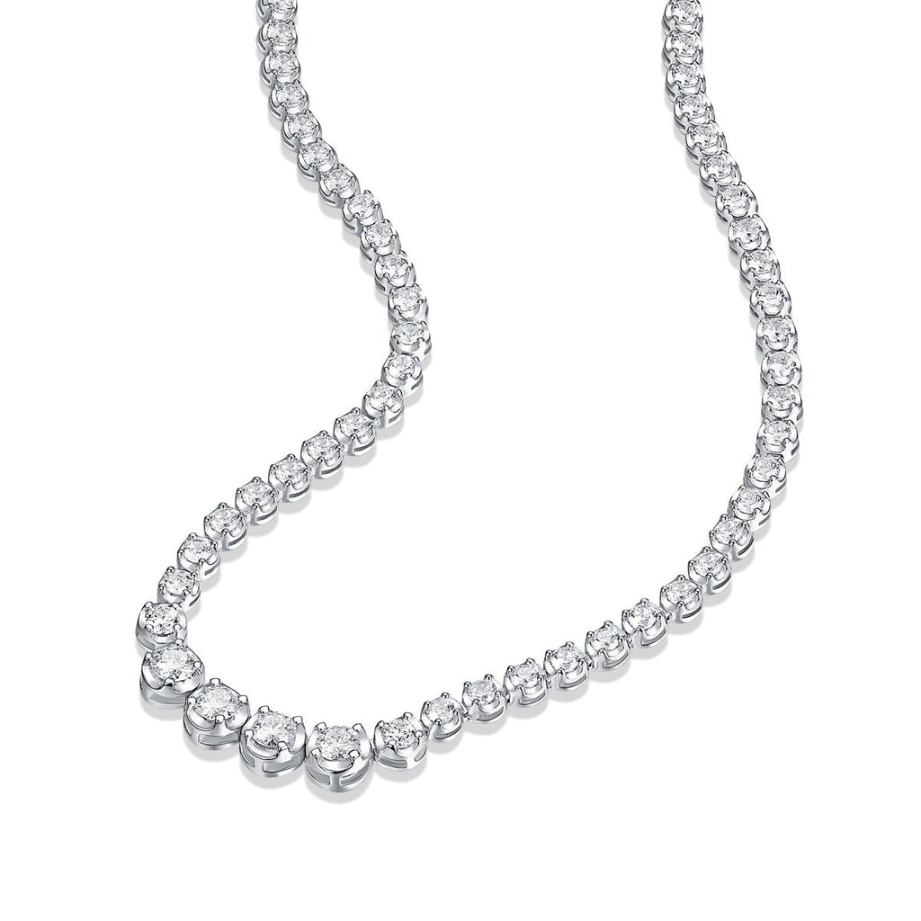 In the Name of Light - A fashionable and trendy jewelry necklace pendant set with Moissanite S925 sterling silver and Platinum-plated diamond
