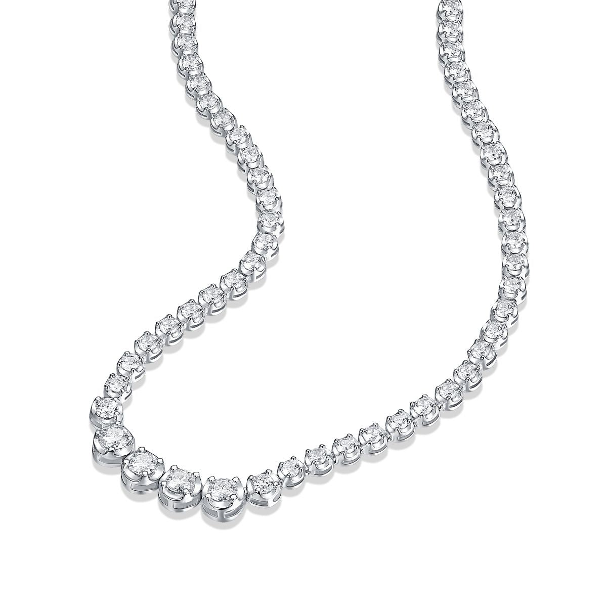 In the Name of Light - A fashionable and trendy jewelry necklace pendant set with Moissanite S925 sterling silver and Platinum-plated diamond
