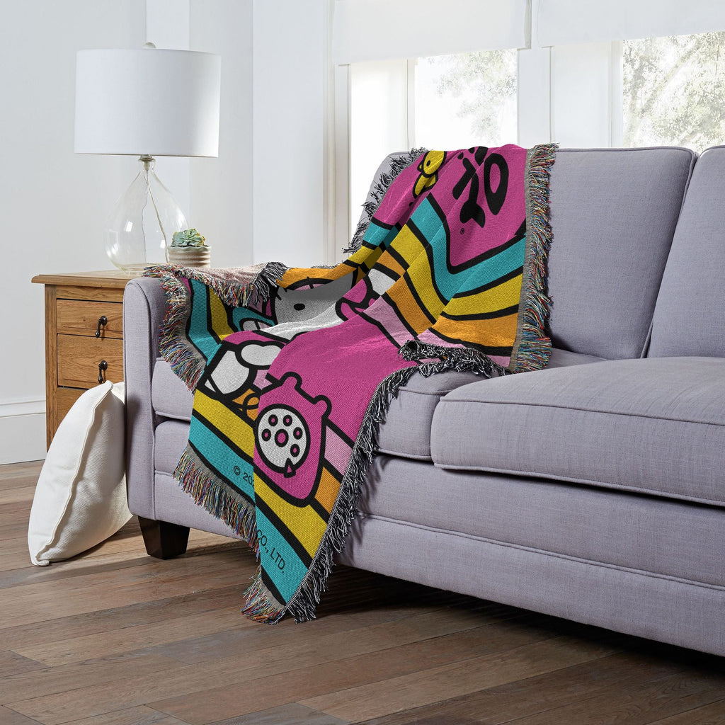 HELLO-KITTY - LETS CHAT Woven Tapestry Wall Hanging