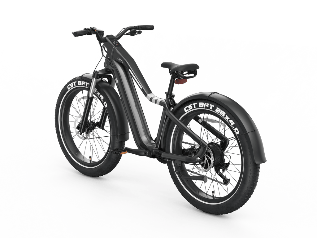 26" Step Over Electric Mountain Bike - Black