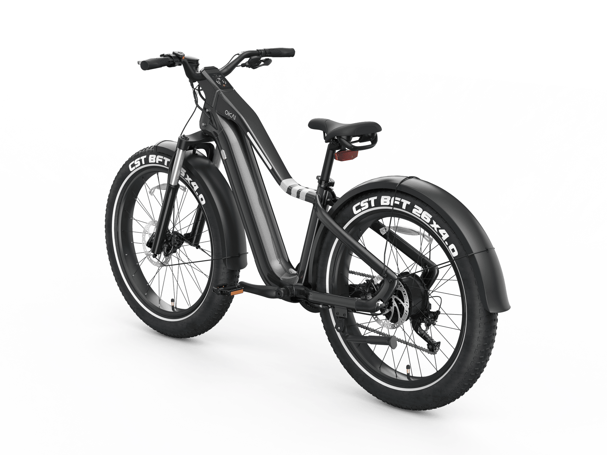 26" Step Over Electric Mountain Bike - Black