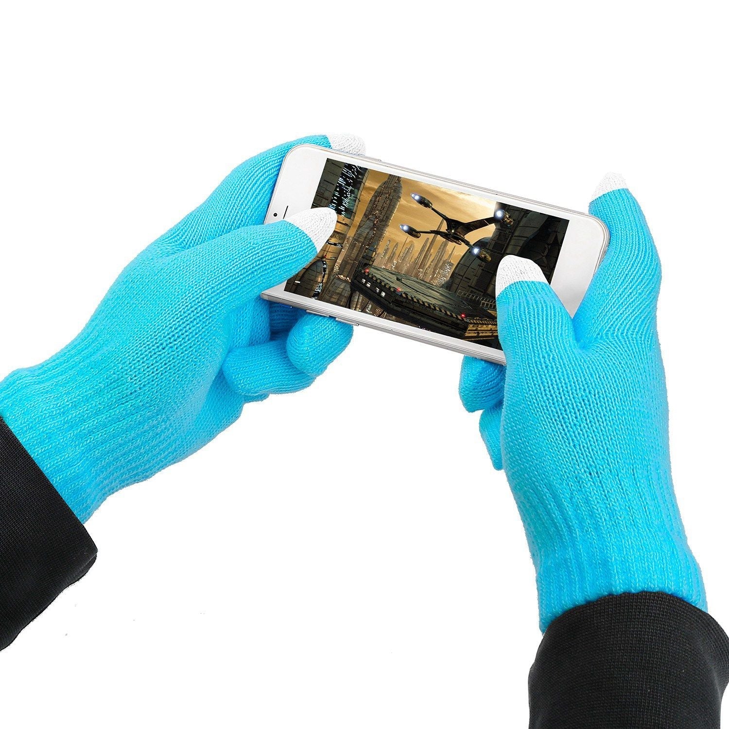 Unisex Winter Knit Gloves Touchscreen Outdoor Windproof Cycling Skiing Warm Gloves