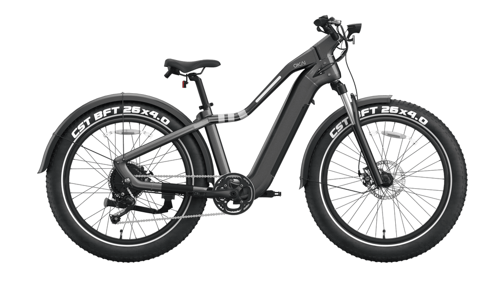 26" Step Over Electric Mountain Bike - Black