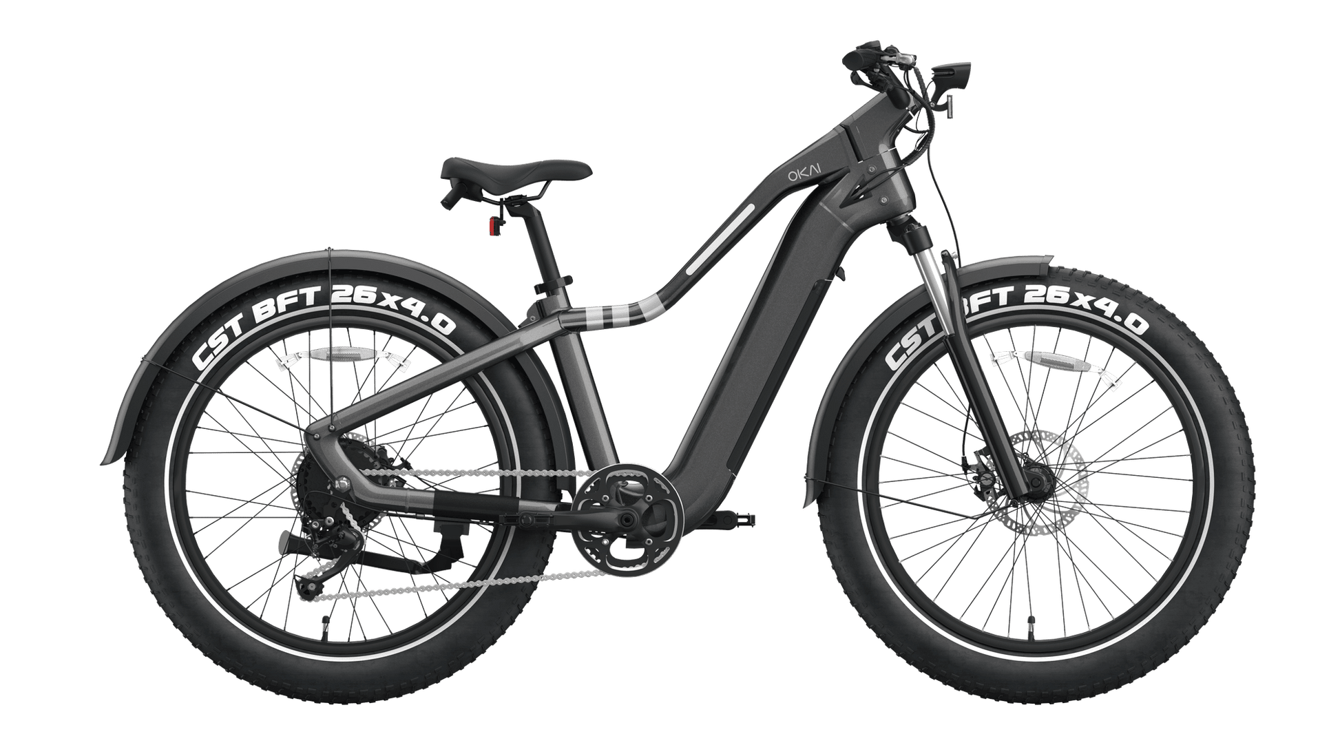 26" Step Over Electric Mountain Bike - Black