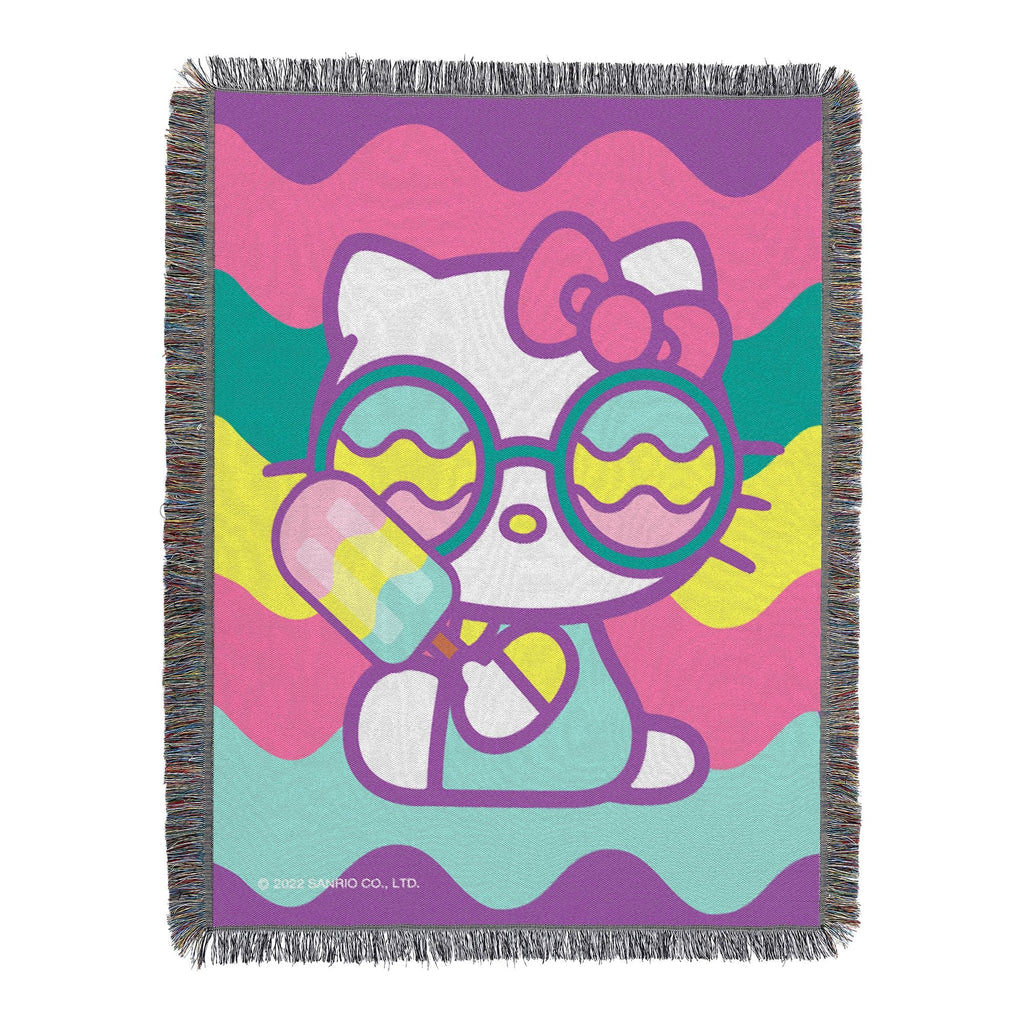 HELLO-KITTY - COOL KITTY Woven Tapestry Wall Hanging