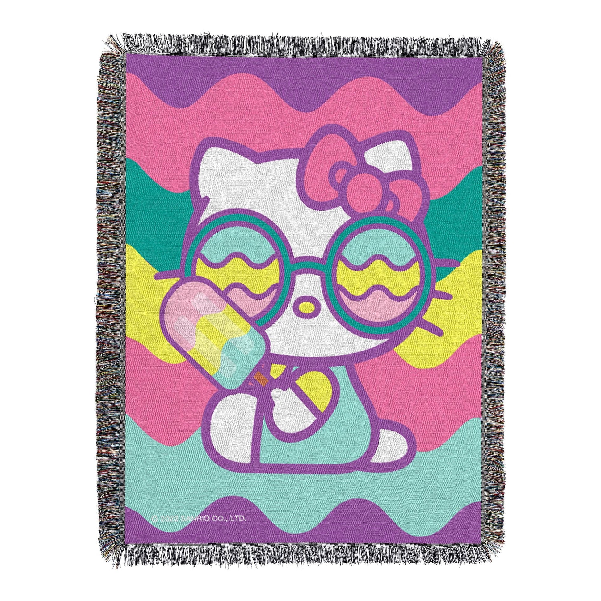 HELLO-KITTY - COOL KITTY Woven Tapestry Wall Hanging