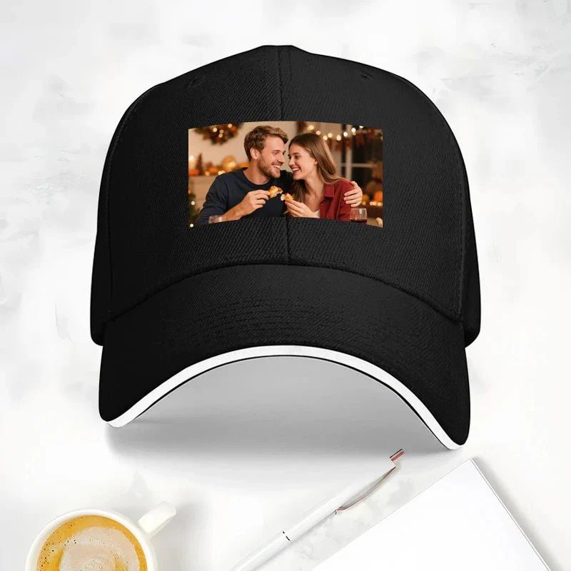 Custom hat Photo Upload Christmas Theme National Flag Design - One Size (Must upload the image)