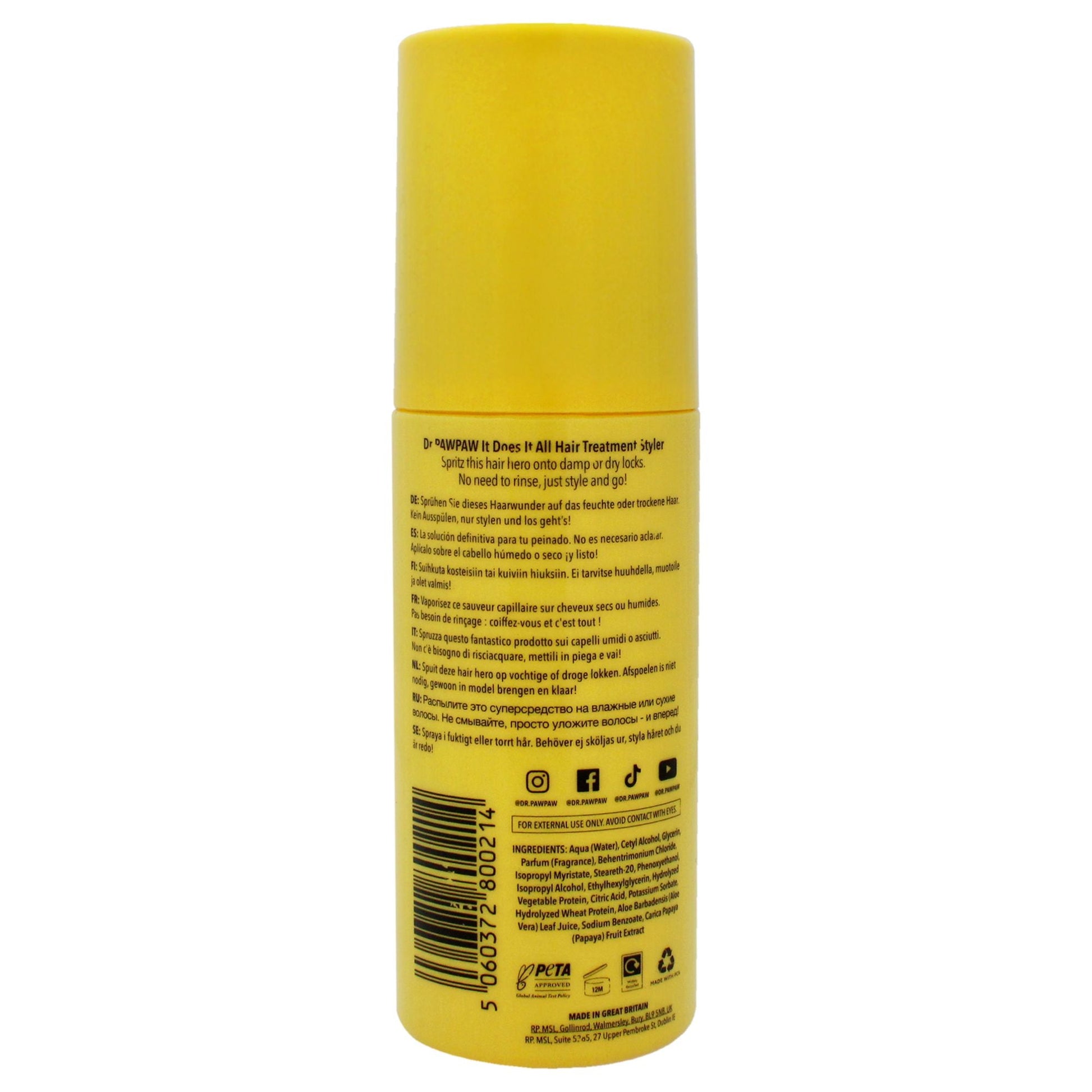 It Does It All 7 In 1 Hair Treatment Styler by Dr. PawPaw for Women - 5 oz Treatment