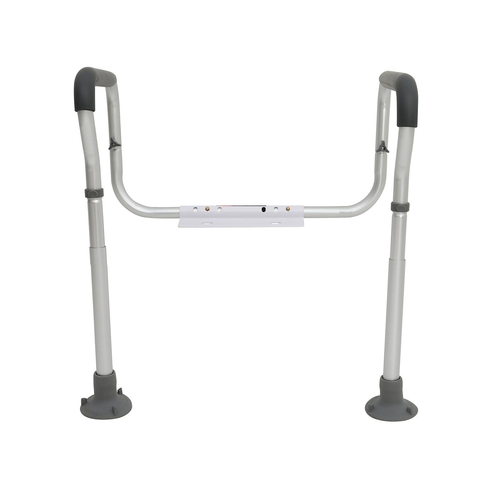 VEVOR Toilet Safety Rail, Bathroom Toilet Seat Frame, Adjustable Width & Height Fit Most Toilets, Supports 300lbs, Toilet Handles Grab Bars with Padded Armrests for Handicap, Disabled, Seniors