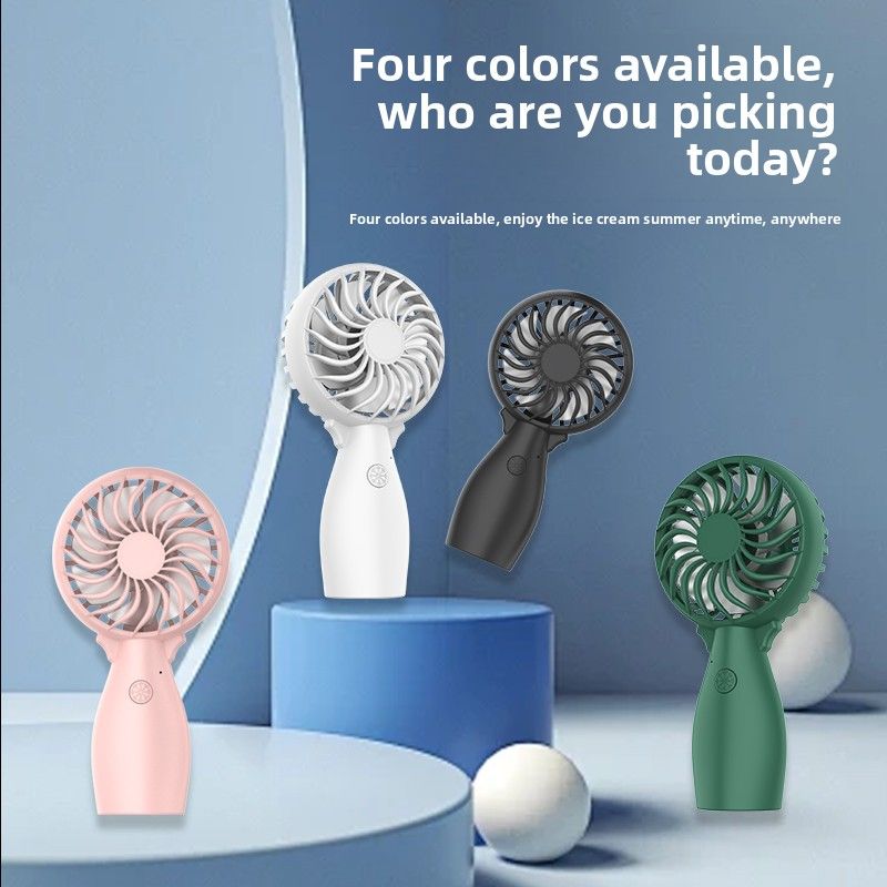Portable Handheld Fan with USB Rechargeable Battery - Lightweight yet Powerful, 3-Speed Settings, Perfect for Travel, Camping, and Office Use (Ideal Gift for Both Men and Women, 3 Colors Available)